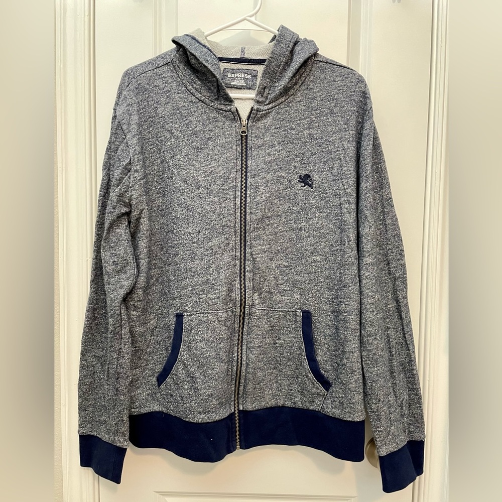 EXPRESS Men’s Hooded jacket blue. Size XL